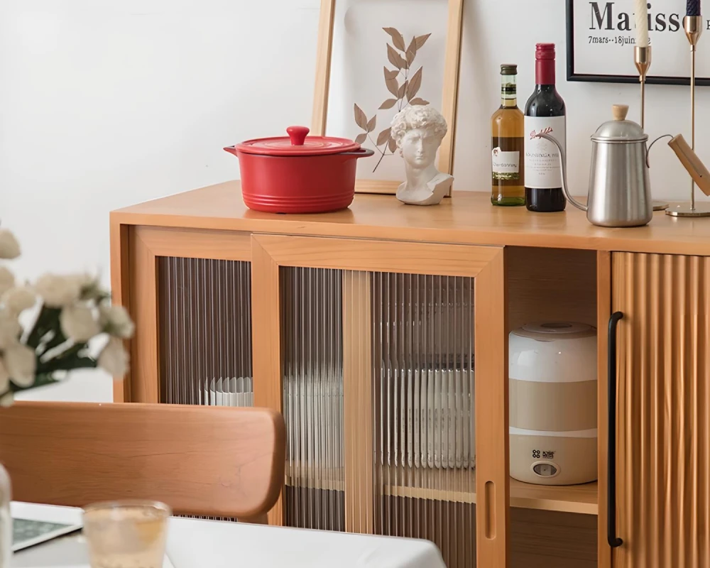 gray sideboard buffet