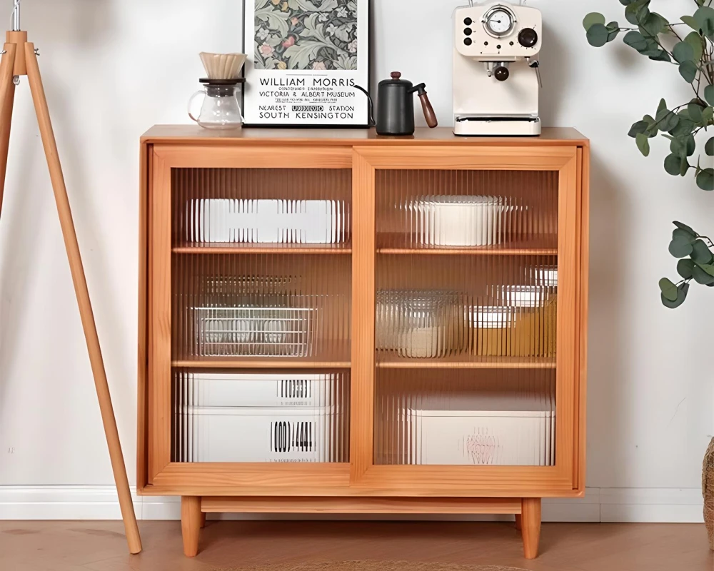 sideboard buffet with glass doors